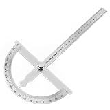 FEMONGY Winkelmesser, Winkelmesser Metall 0-180° Edelstahl Goniometer mit Feststellschraube,...