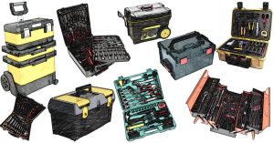 Werkzeugkoffer von Stanley, Festool, Knipex, Bosch und Makita